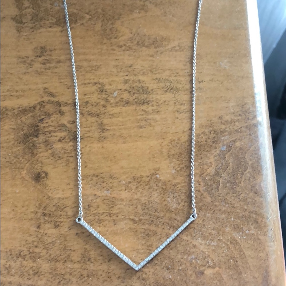 Express Silver Arrow Necklace EUC